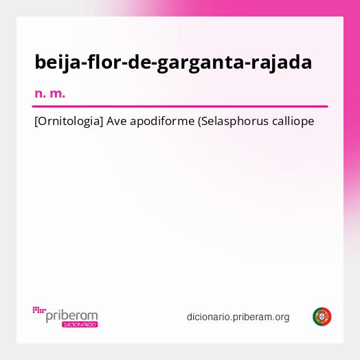 Significado de beija-flor-de-garganta-rajada